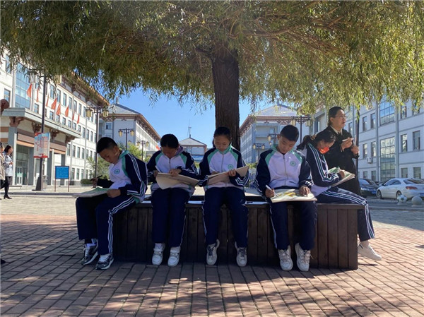 在法库县实验小学和东湖三中,学校开展了山水画,小提琴,足球课等一