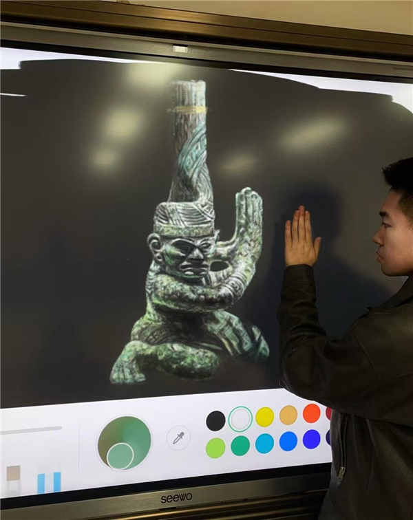 致敬我的好老师｜陈豪俊：用电子白板绘画历史文物，创新美育教学